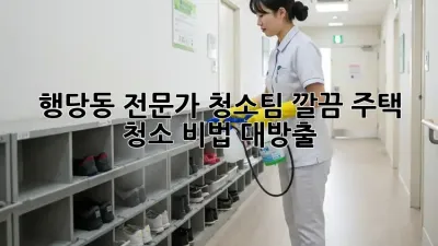 행당동 전문가 청소팀✨ 깔끔 주택 청소 비법 대방출!